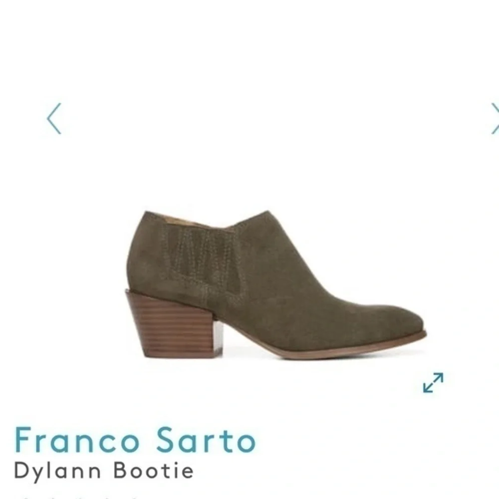 Franco Sarto Dylan Bootie olive Green suede